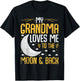 My Grandma Loves Me to the Moon & Back - Grandchild T-Shirt - T-Shirt | Black