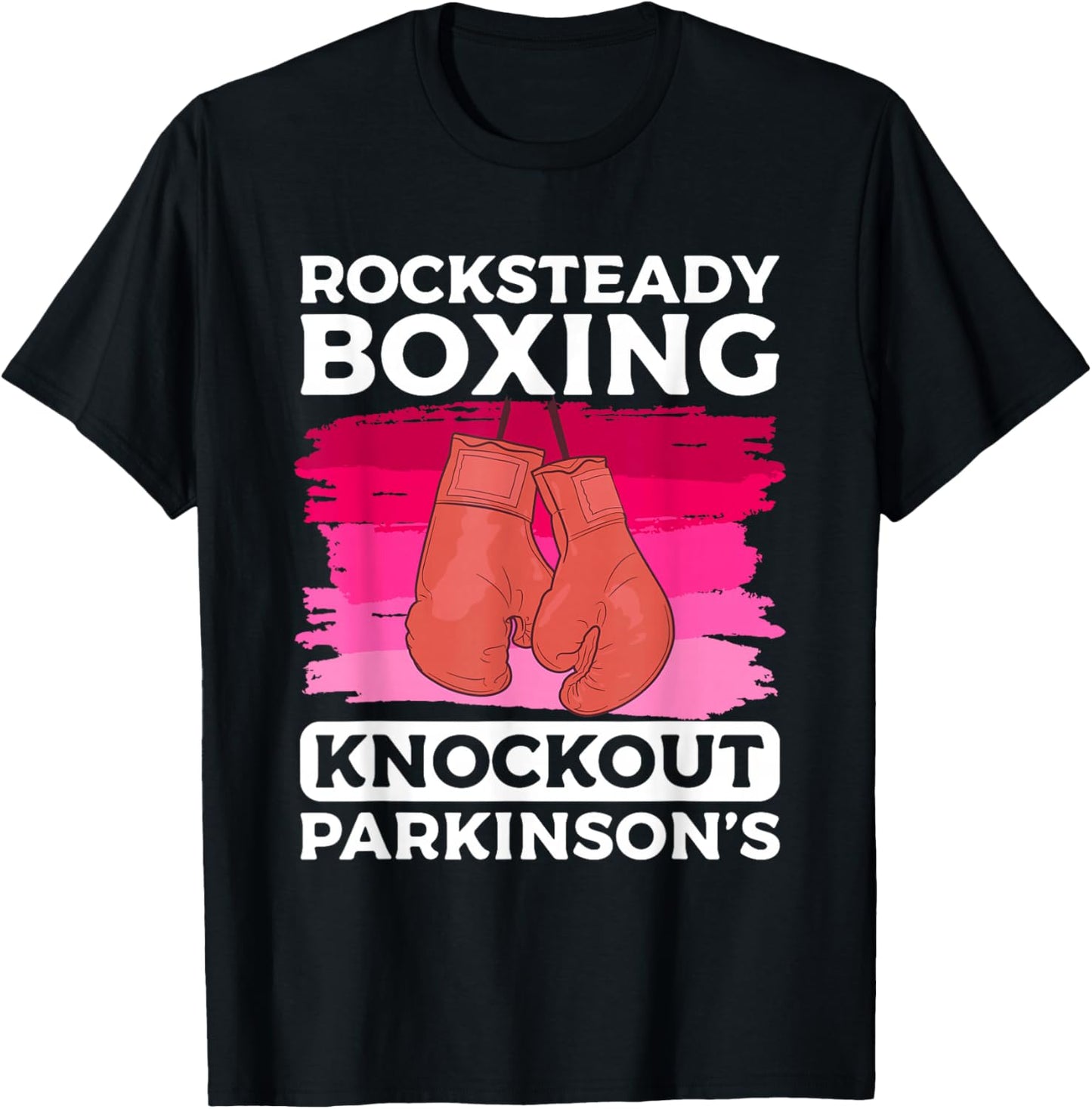 Rock Steady Boxing Knock Out Parkinson's Awareness T-Shirt - T-Shirt | Black