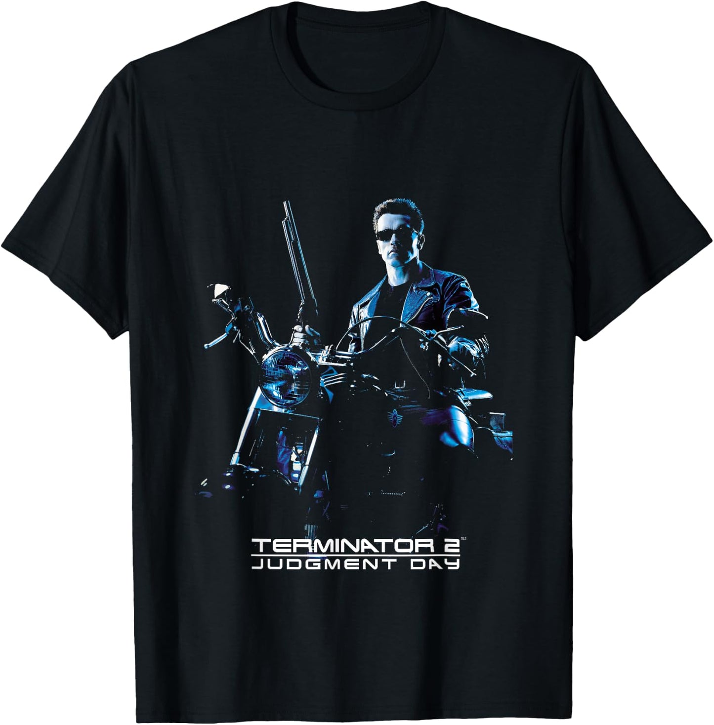 Terminator 2 Judgement Day Theatrical Poster T-Shirt - T-Shirt | Black