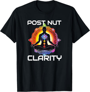 Funny Post Nut Clarity Meme Sarcastic Adult Humor T-Shirt - T-Shirt | Black