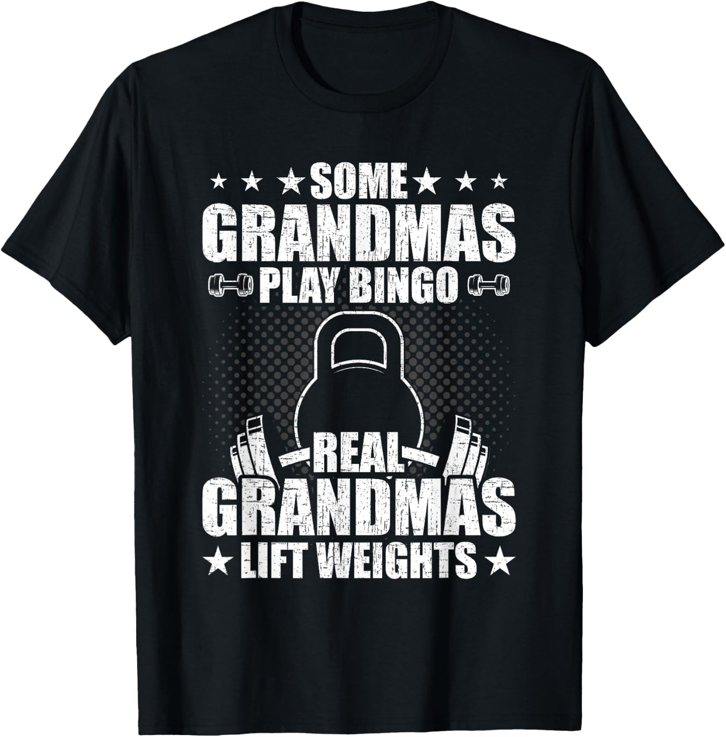 Weightlifting Grandma Bodybuilding Weightlifting Workout T-Shirt - T-Shirt | Black