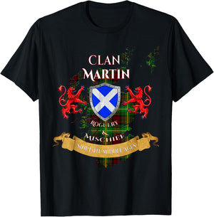Martin Scottish Family Clan Middle Ages Mischief T-Shirt - T-Shirt | Black
