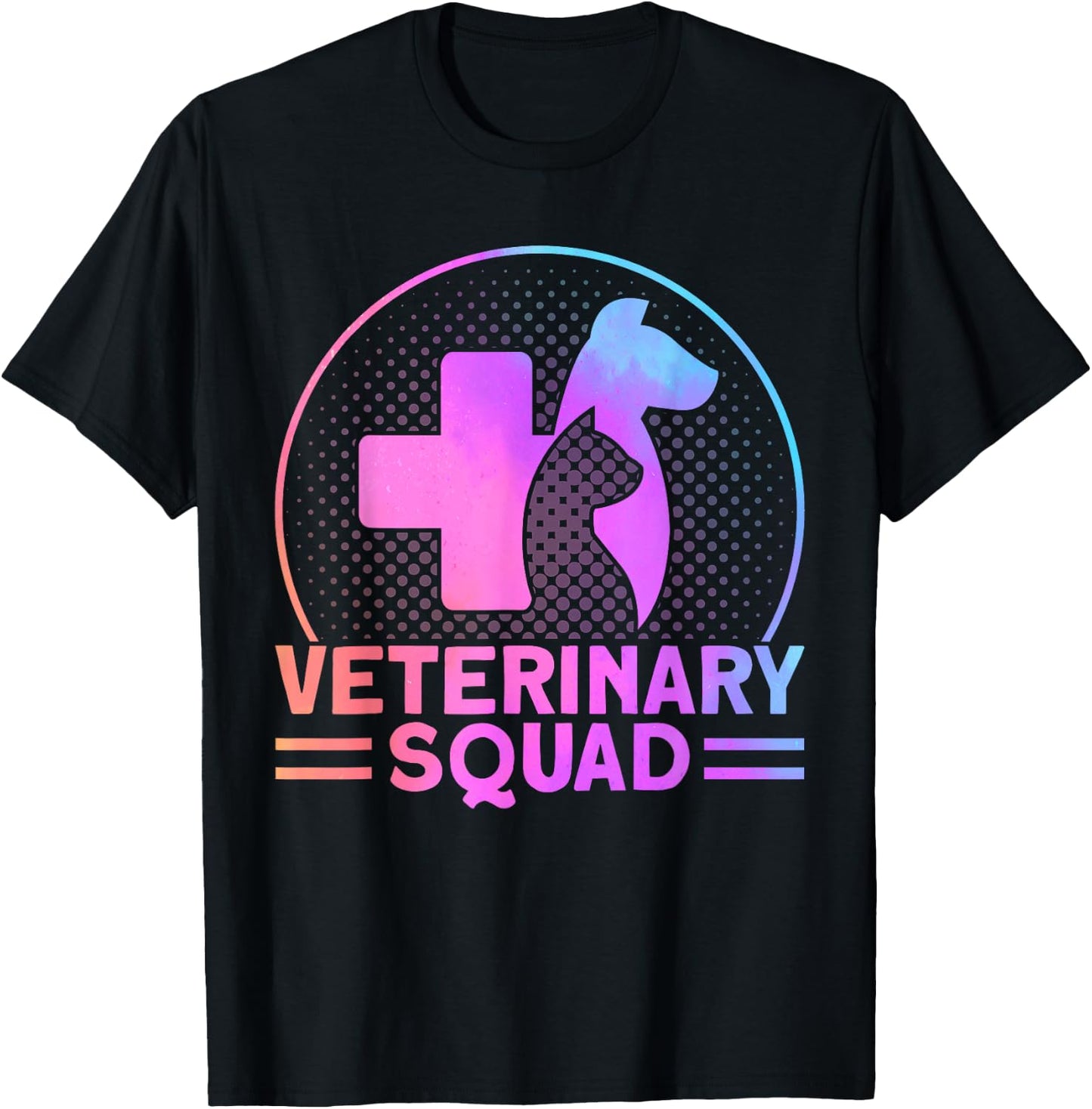 Veterinarian Veterinary Squad Vet Assistant T-Shirt - T-Shirt | Black