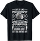 Das Leben ist wie Fotografie Funny Photographer Graphic T-Shirt - T-Shirt | Black