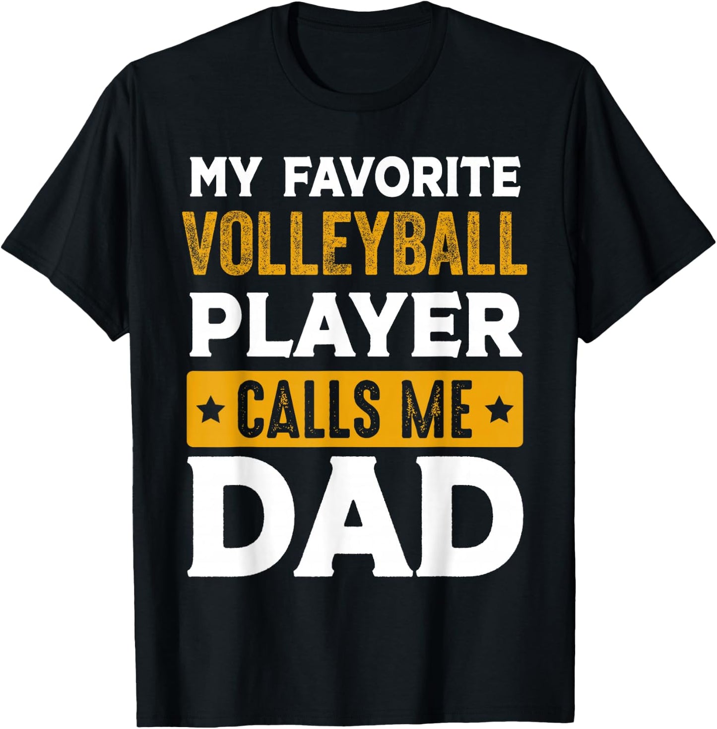 Proud Volleyball Dad Father's Day Funny Volleyball Daddy T-Shirt - T-Shirt | Black