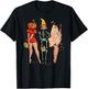Halloween Witch Pin Up Retro Vintage Pumpkin Women T-Shirt - T-Shirt | Black