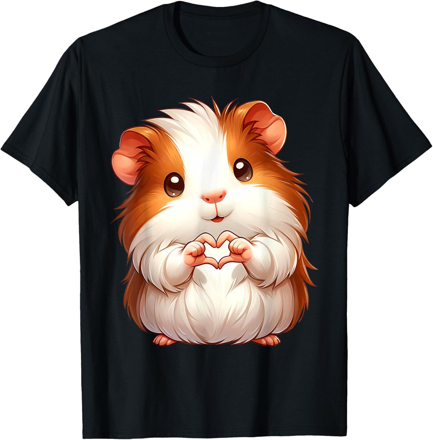Cute Guinea Pig Mom Dad Guinea Pigs Lover Men Women Clothing T-Shirt - T-Shirt | Black