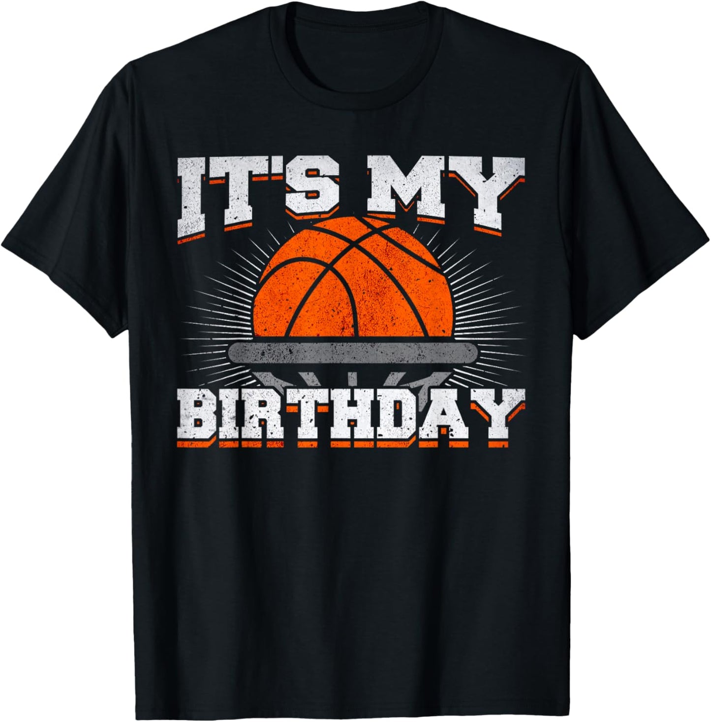 It's My Birthday Basketball Player Birthday Boy T-Shirt - T-Shirt | Black