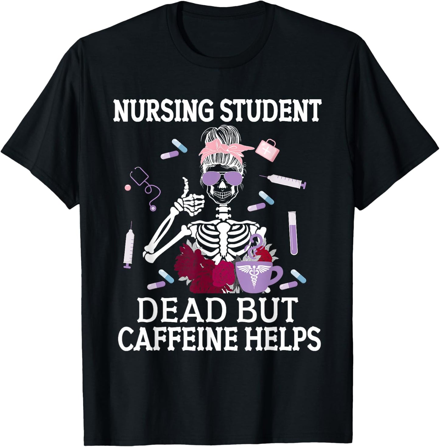 Nursing Student Future Nurse In Progress T-Shirt - T-Shirt | Black