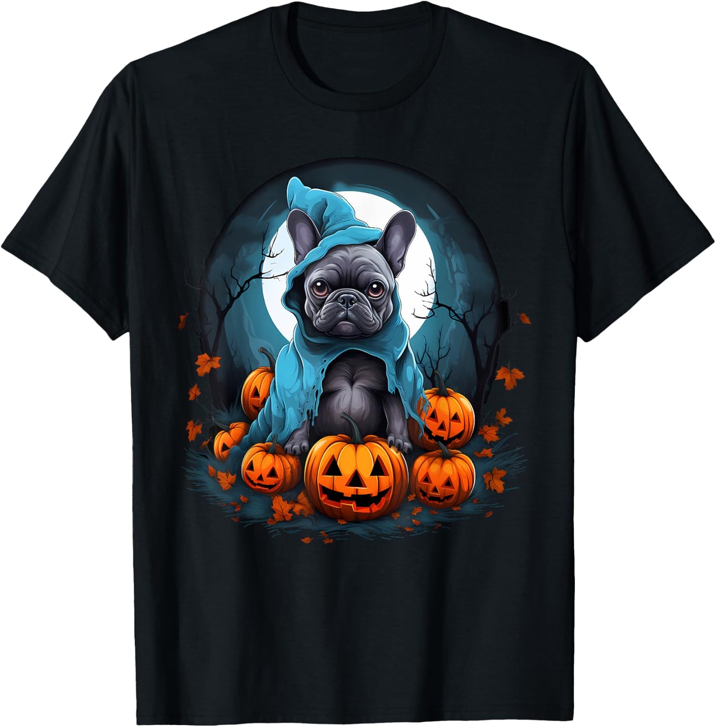 Frenchie French Bulldog Halloween Costume T-Shirt - T-Shirt | Black