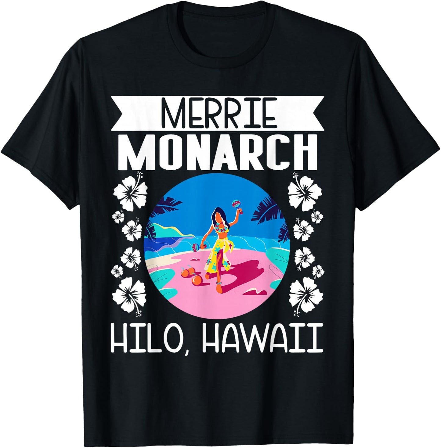 Islands Vintage Merrie Monarch T-Shirt - T-Shirt | Black