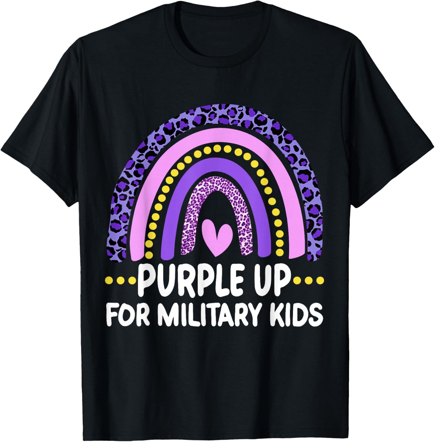Purple Up for Military Kids Month of the Military Child T-Shirt - T-Shirt | Black