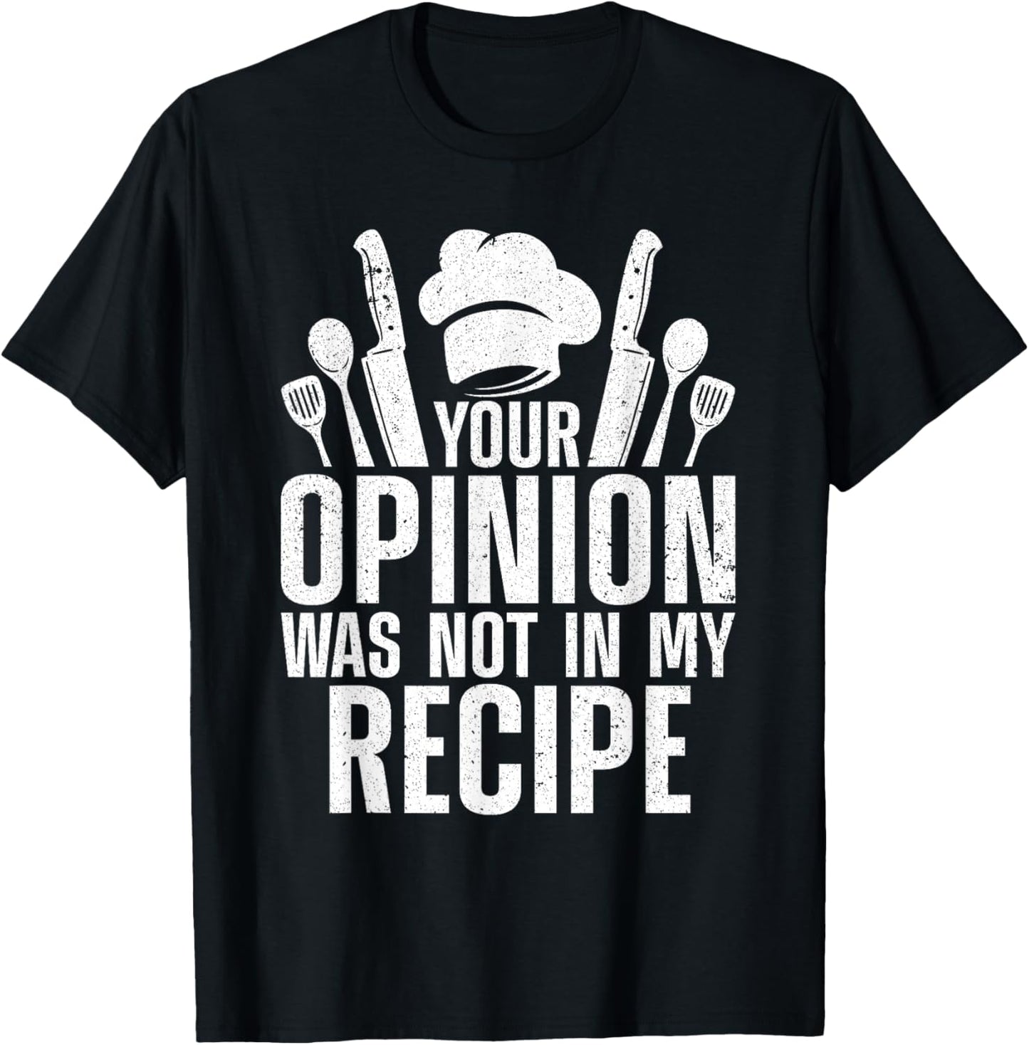 Funny Chef Design Women Cooking Lover Culinary Cook T-Shirt - T-Shirt | Black