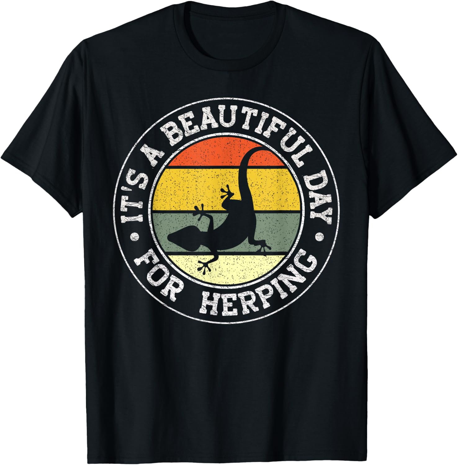 It's A Beautiful Day For Herping T-Shirt - T-Shirt | Black