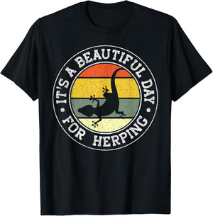 It's A Beautiful Day For Herping T-Shirt - T-Shirt | Black