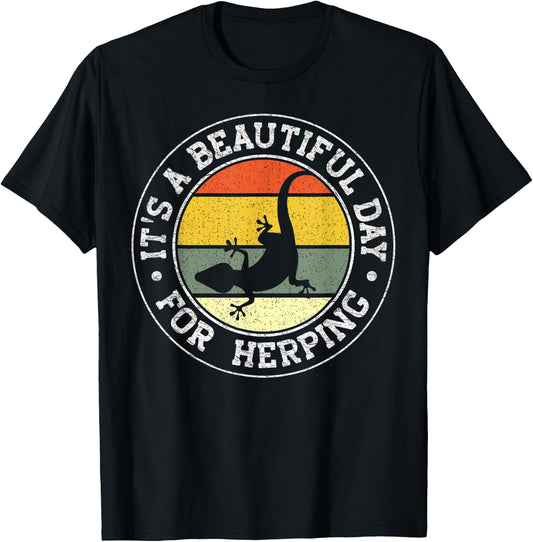 It's A Beautiful Day For Herping T-Shirt - T-Shirt | Black