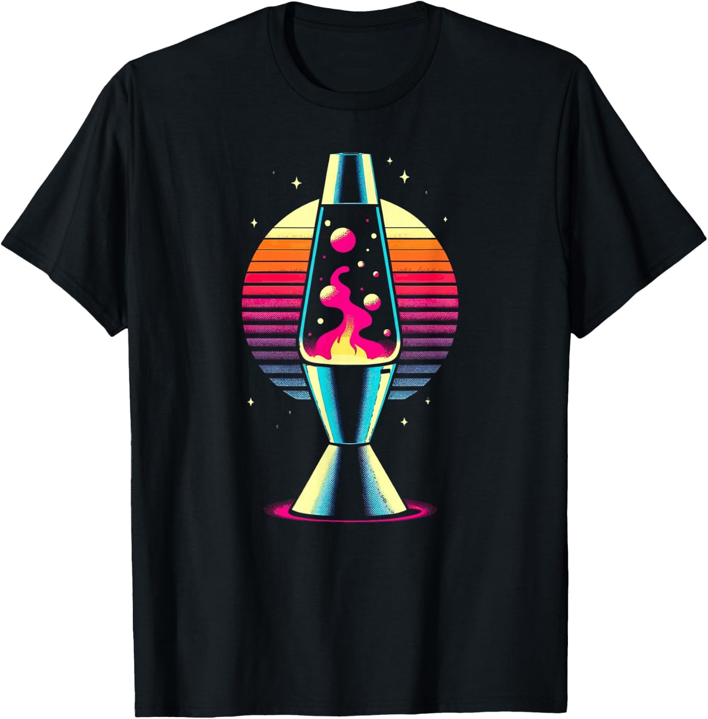 Lava Lamp Retro T-Shirt - T-Shirt | Black