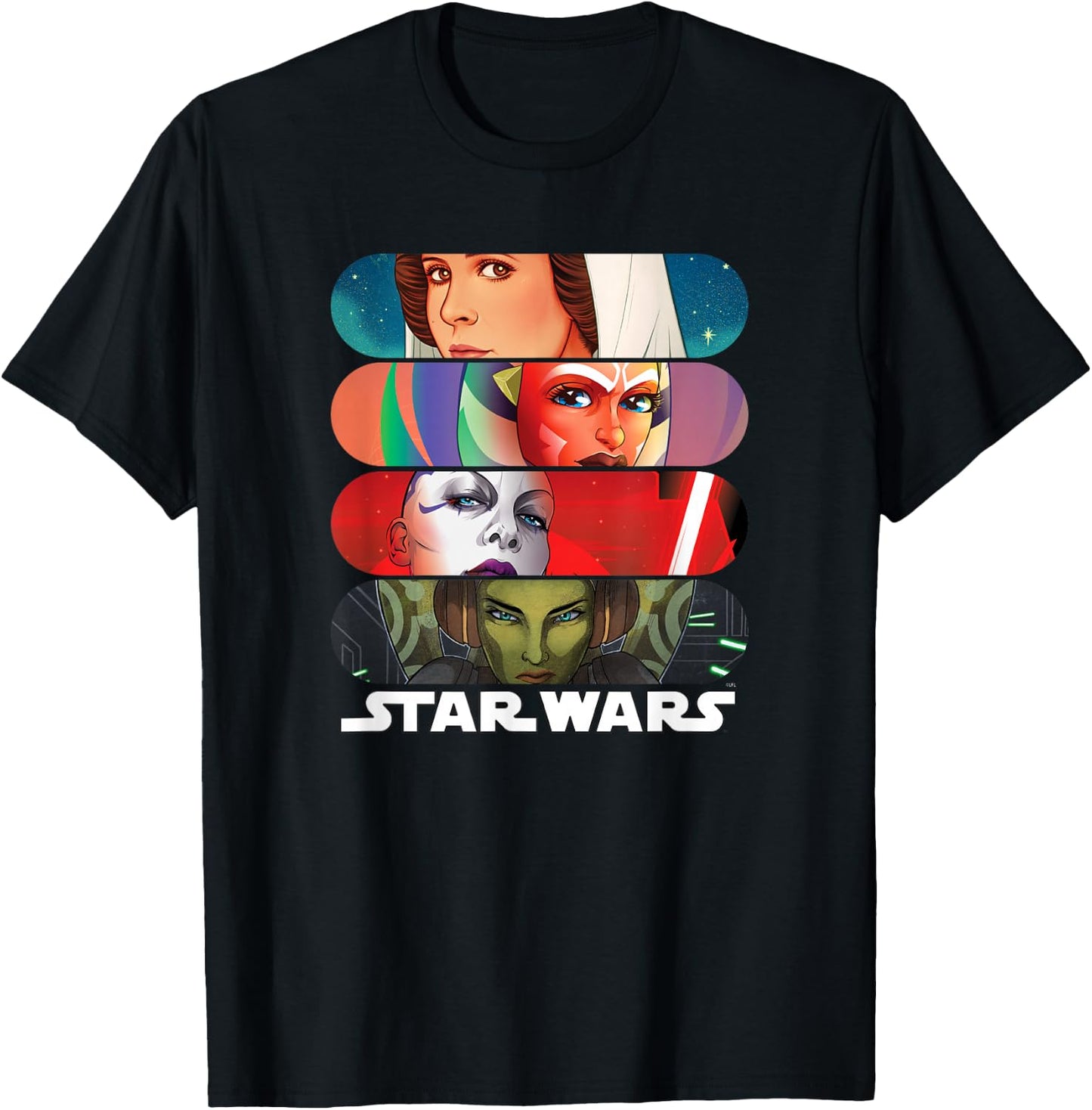Stars Wars Women of the Galaxy T-Shirt - T-Shirt | Black