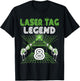 Lasertag Birthday Party - laser tag 8 years birthday T-Shirt - T-Shirt | Black
