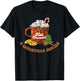 Drink Hot Cocoa Chocolate Watch Xmas Movies Funny Cute Women T-Shirt - T-Shirt | Black
