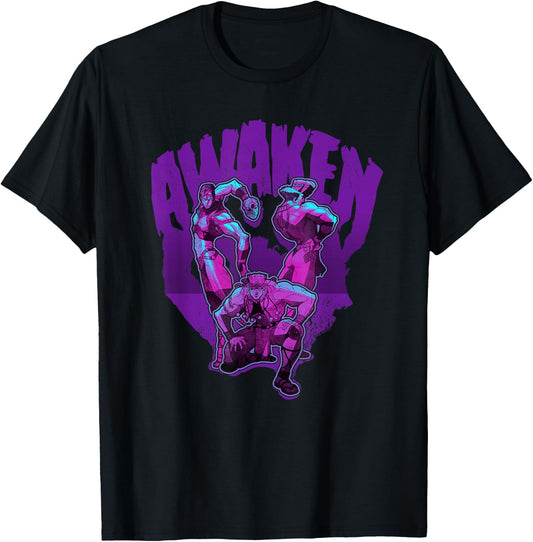 JoJo's Bizarre Adventure Pillar Men Awaken My Masters Anime T-Shirt - T-Shirt | Black
