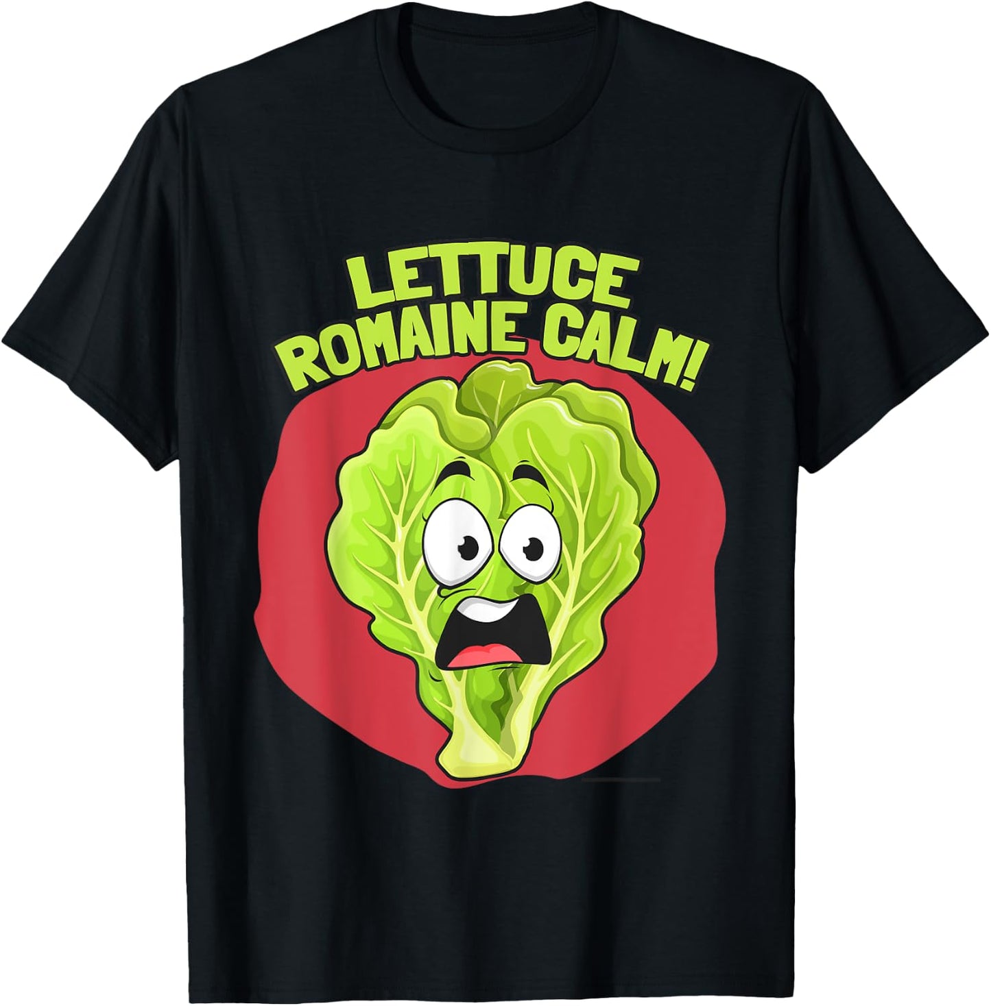 Vegan Lettuce Romaine Calm Vegetarian Carrot On Funny T-Shirt - T-Shirt | Black