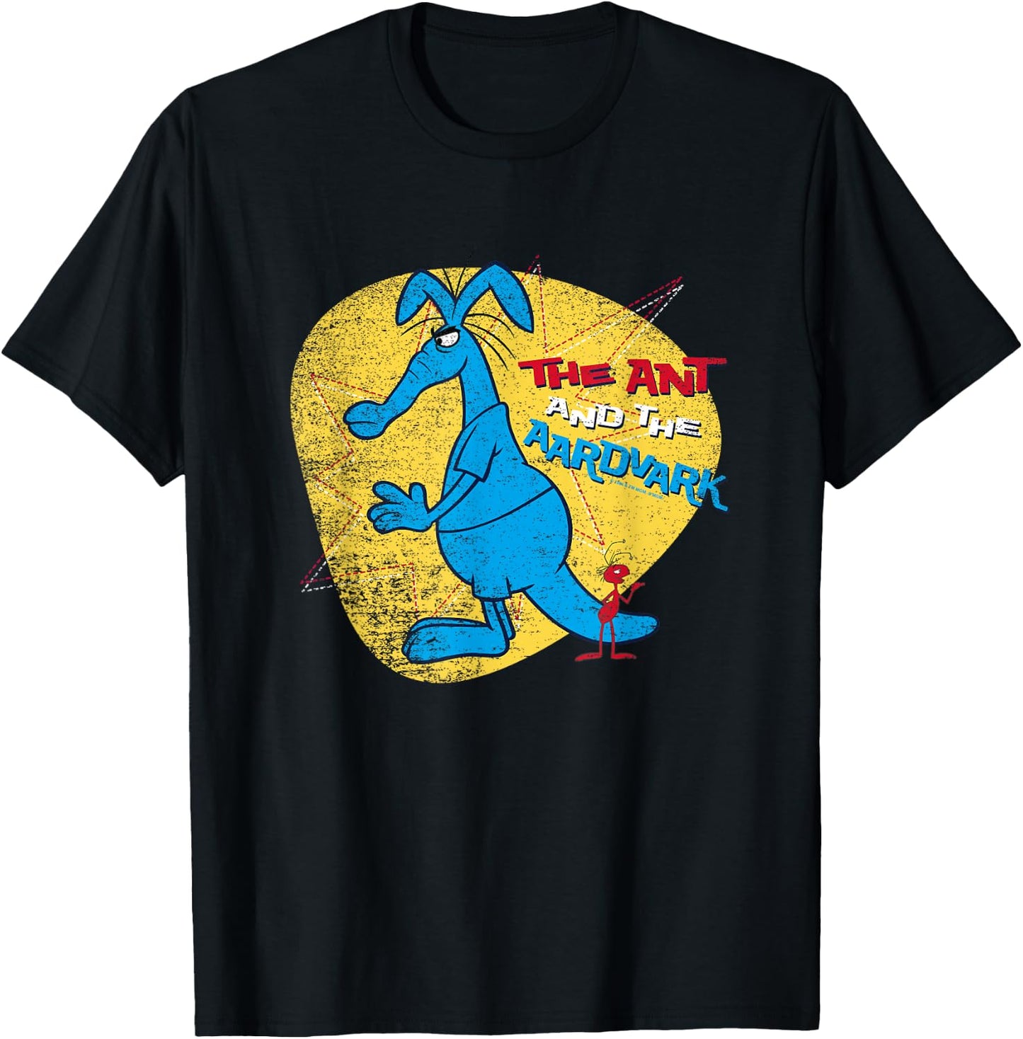 Pink Panther Ant and Aardvark T-Shirt - T-Shirt | Black