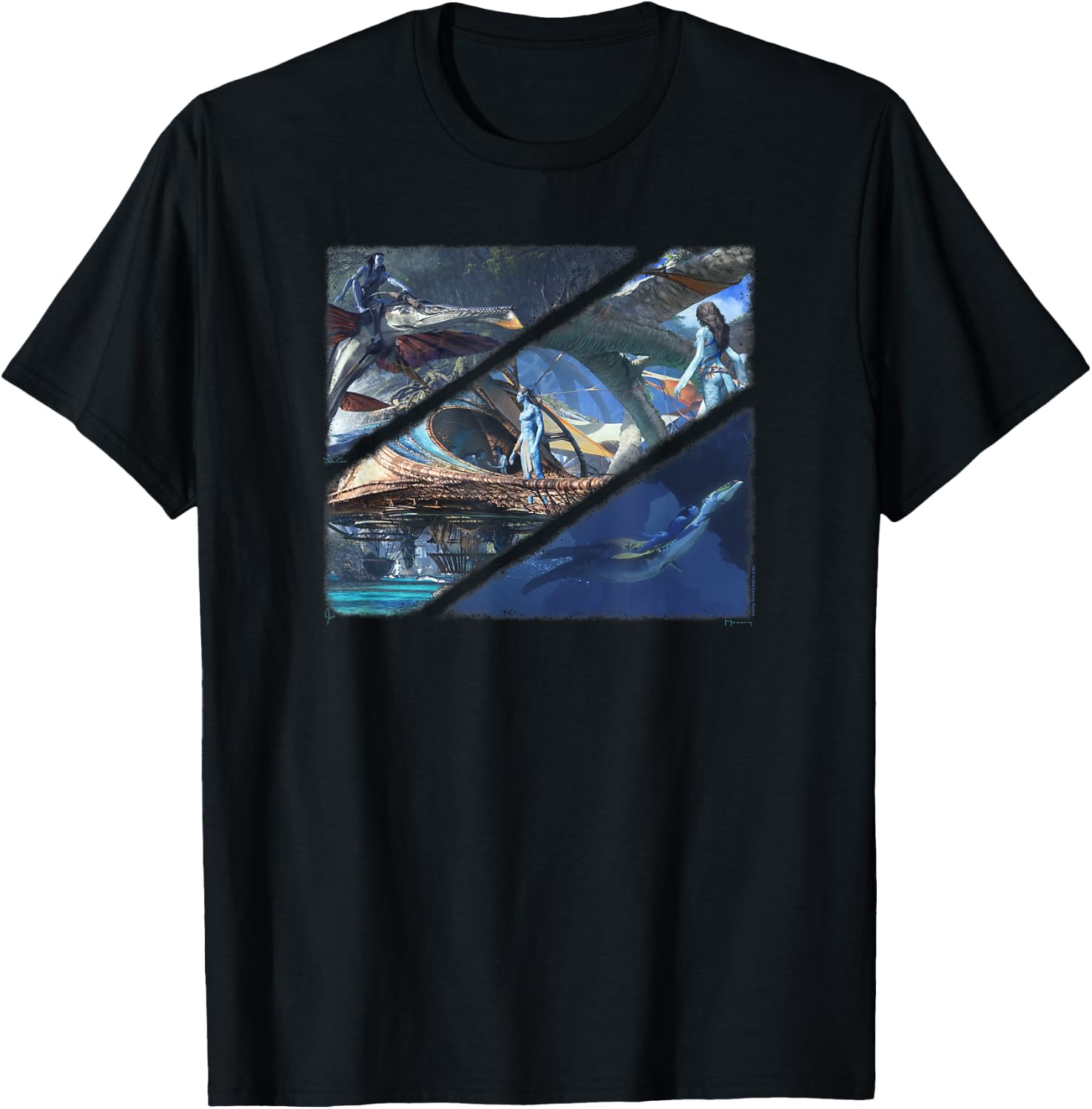Art of Avatar Collection: Art of Avatar Collage T-Shirt - T-Shirt | Black