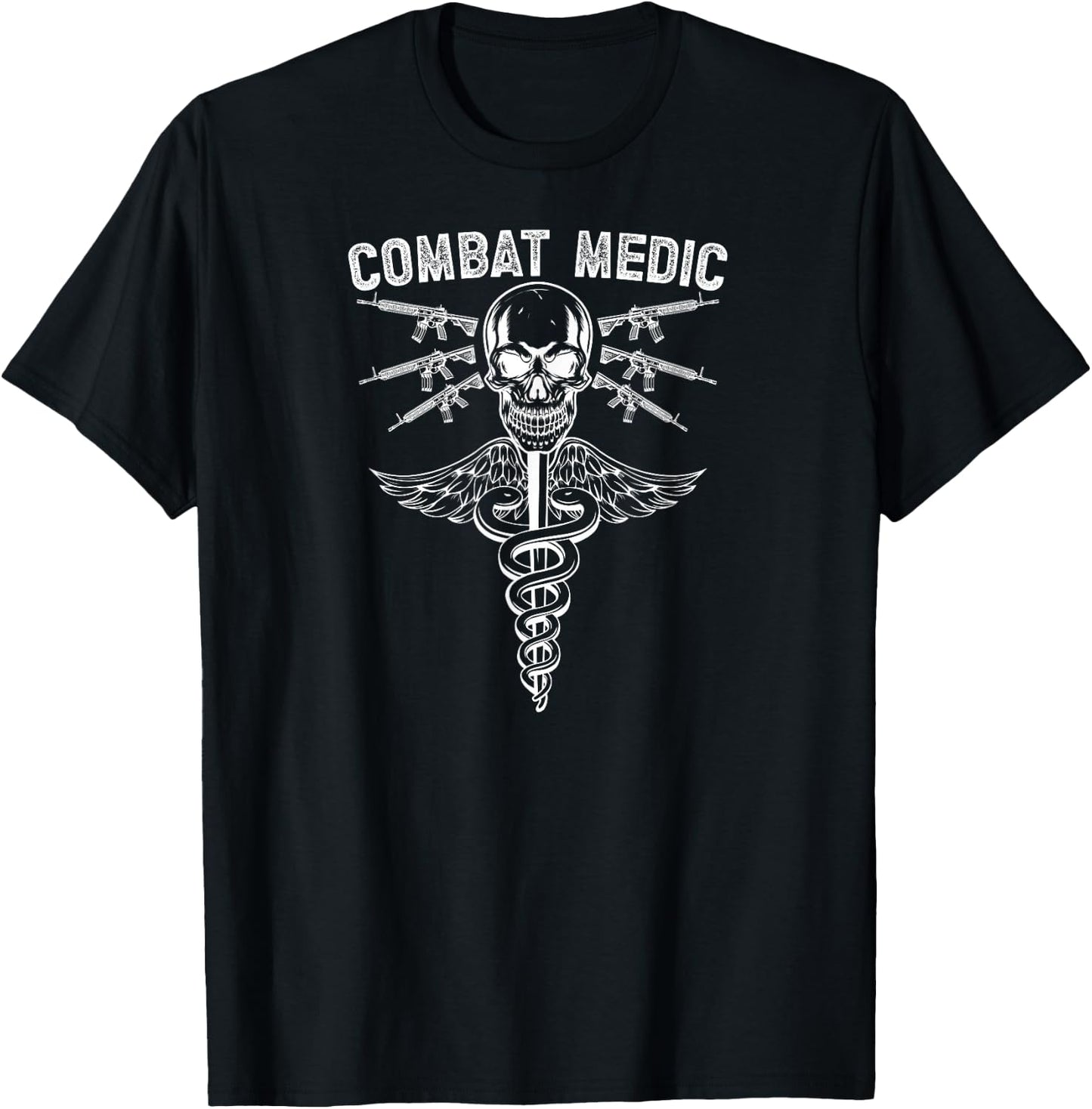 Combat Medic Caduceus Combat Medics T-Shirt - T-Shirt | Black