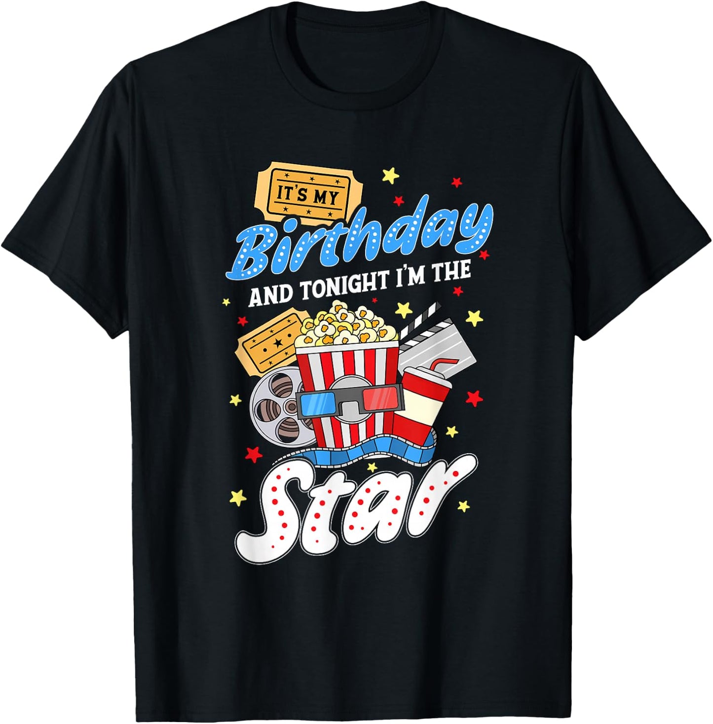 Family Movie Night Outfit Women Kids - Movie Lover T-Shirt - T-Shirt | Black