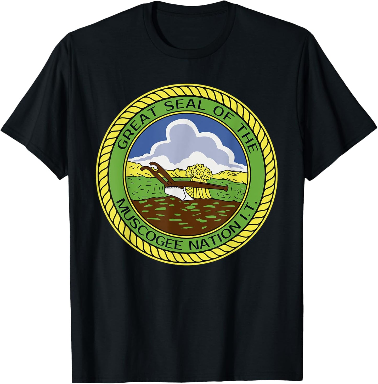 Muscogee Creek Nation Muskogee Mvskoke T-Shirt - T-Shirt | Black
