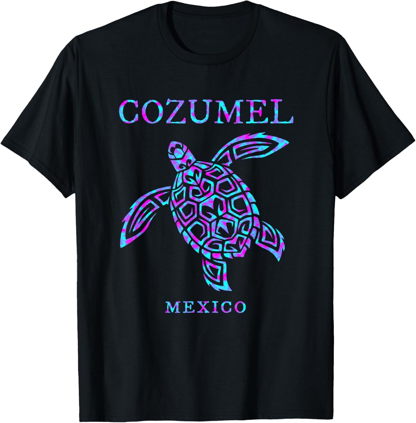 Cozumel Mexico Sea Turtle Boys Girls Toddler Cruise Souvenir T-Shirt - T-Shirt | Black