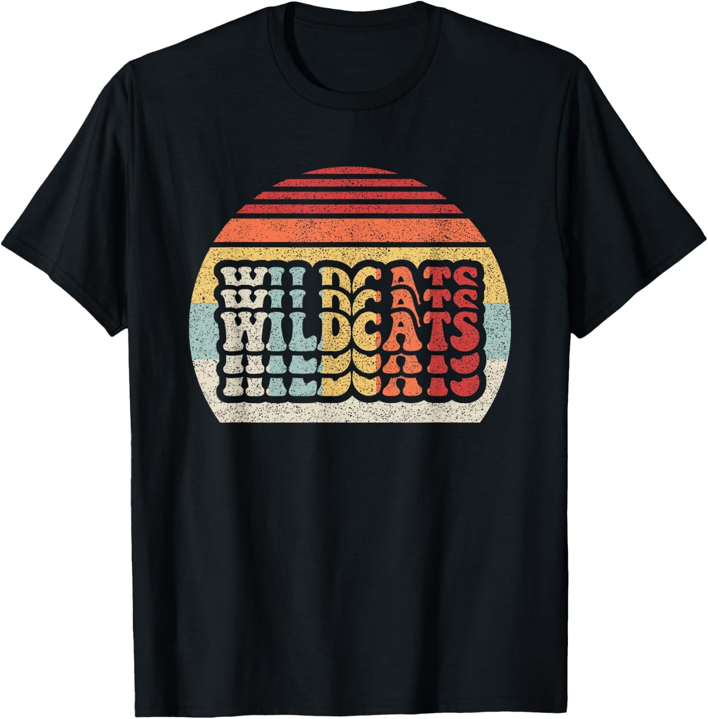 Vintage Retro Wildcat Wildcats T-Shirt - T-Shirt | Black