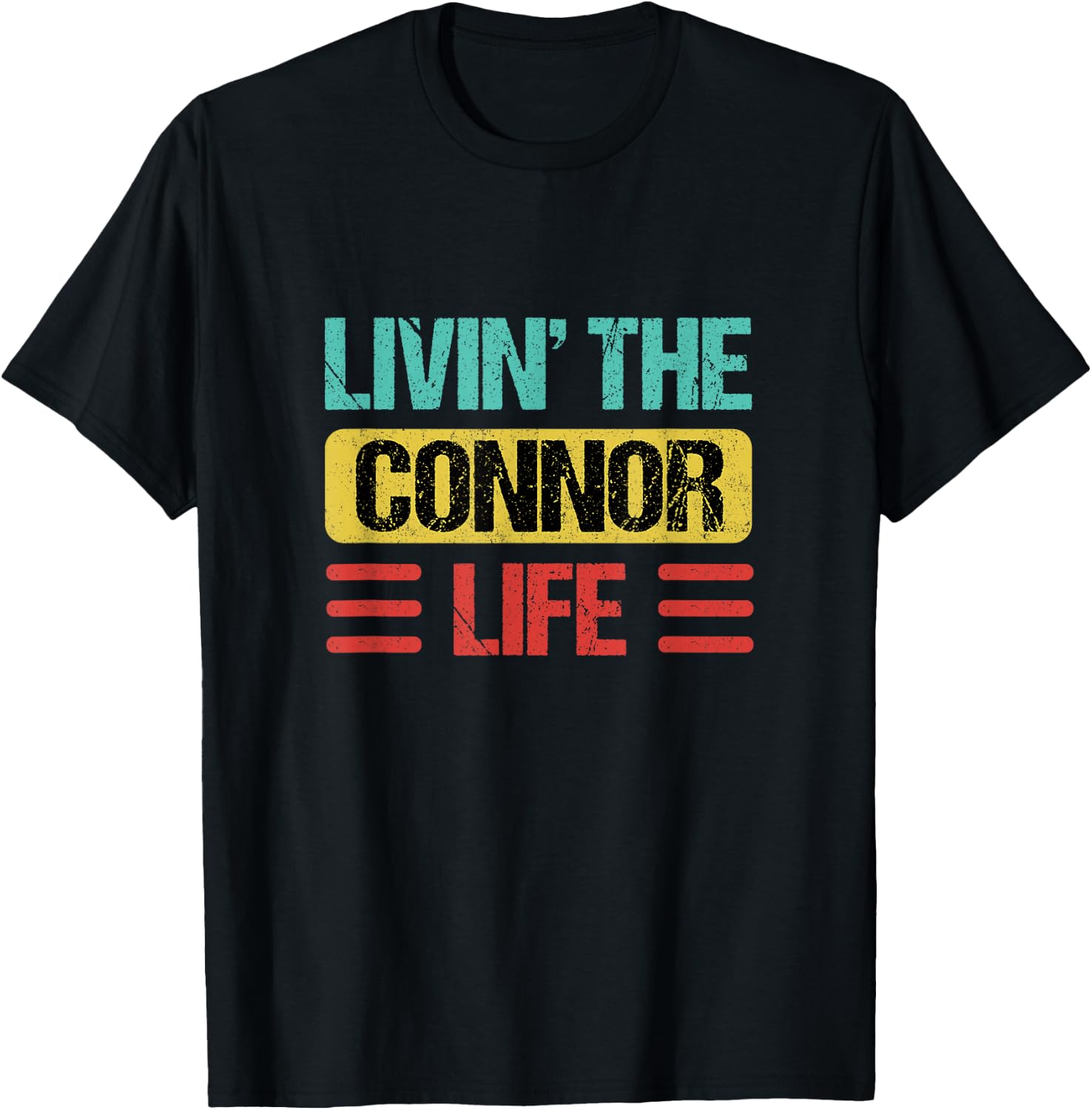 Connor Name T-Shirt - T-Shirt | Black