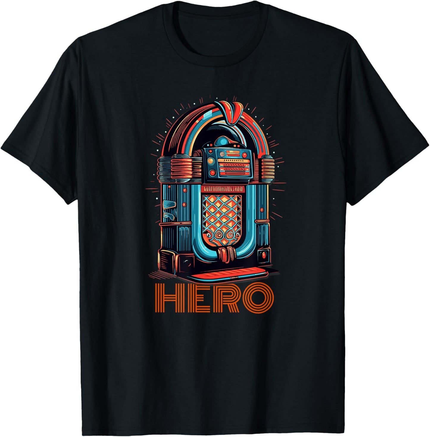 Classic Jukebox Hero Lover T-Shirt - T-Shirt | Black