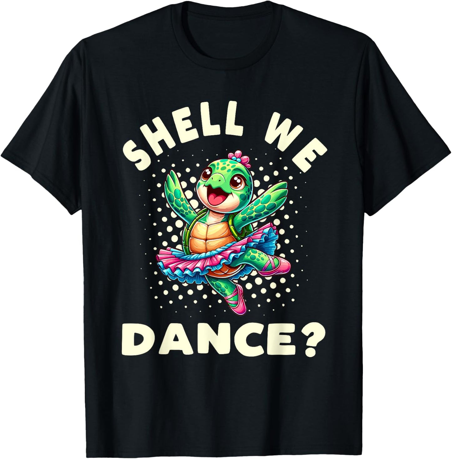 Ballet Dancer Turtle Ballerina T-Shirt - T-Shirt | Black