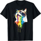 Wacky Barf Cat Rainbow Men Women Kids T-Shirt - T-Shirt | Black