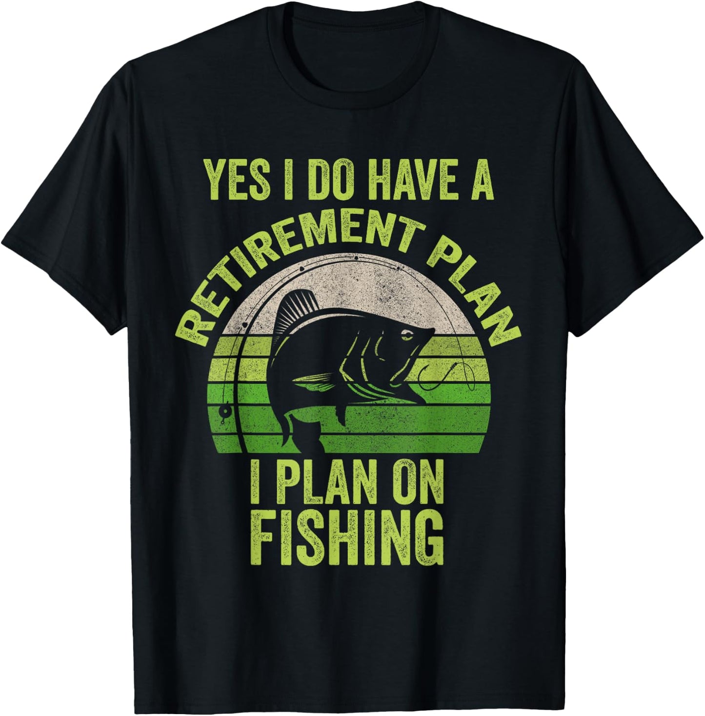 Funny Retired Fishing Shirt , Retirement Fishing T-Shirt - T-Shirt | Black