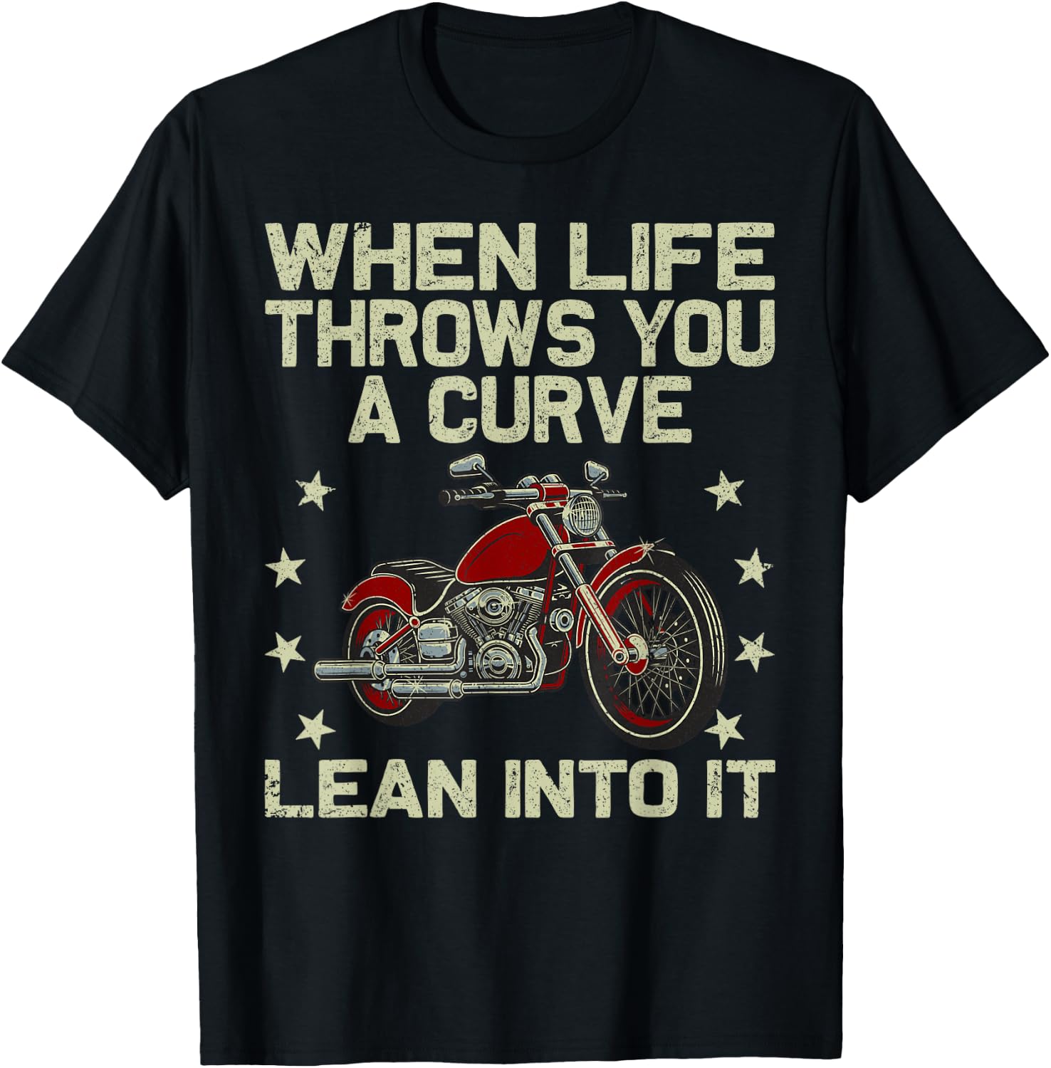 Funny Motorcycle Racer Design Women Motorcycle Lover T-Shirt - T-Shirt | Black