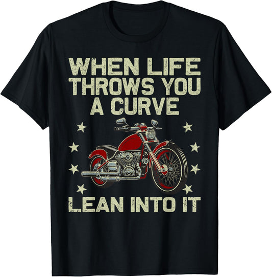 Funny Motorcycle Racer Design Women Motorcycle Lover T-Shirt - T-Shirt | Black