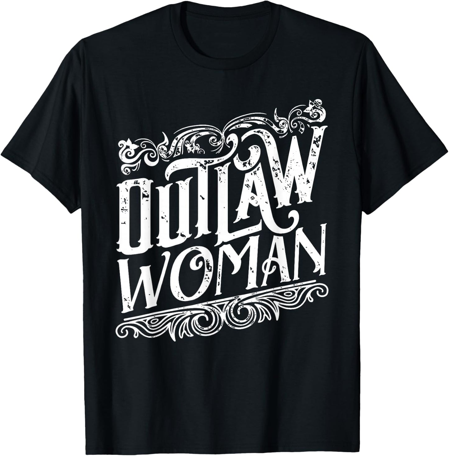 Outlaw Woman T-Shirt - T-Shirt | Black