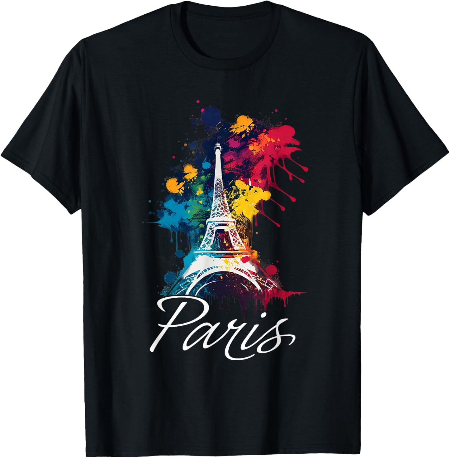 Eiffel Tower Paris Girls Travel Holiday France Souvenir T-Shirt - T-Shirt | Black