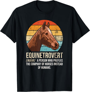 Horse Lover, Equestrian, Horse Rider, Horse Trainer, Horse T-Shirt - T-Shirt | Black