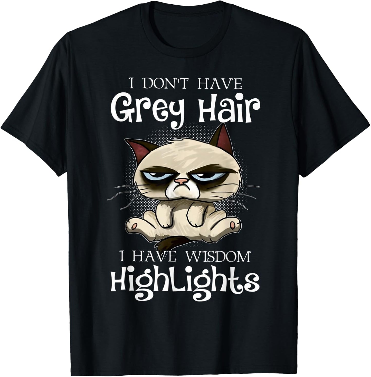 I don't have grey hair i have wisdom highlights T-Shirt - T-Shirt | Black