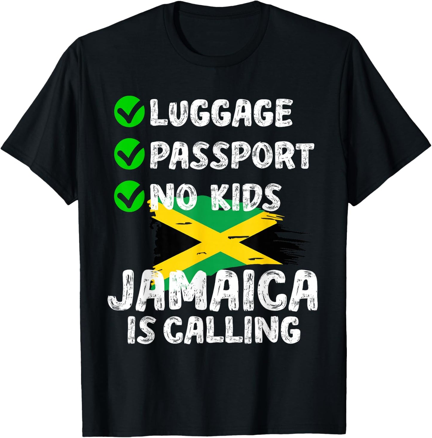 Jamaican Travel Vacation Outfit To Jamaica Men Women Jamaica T-Shirt - T-Shirt | Black