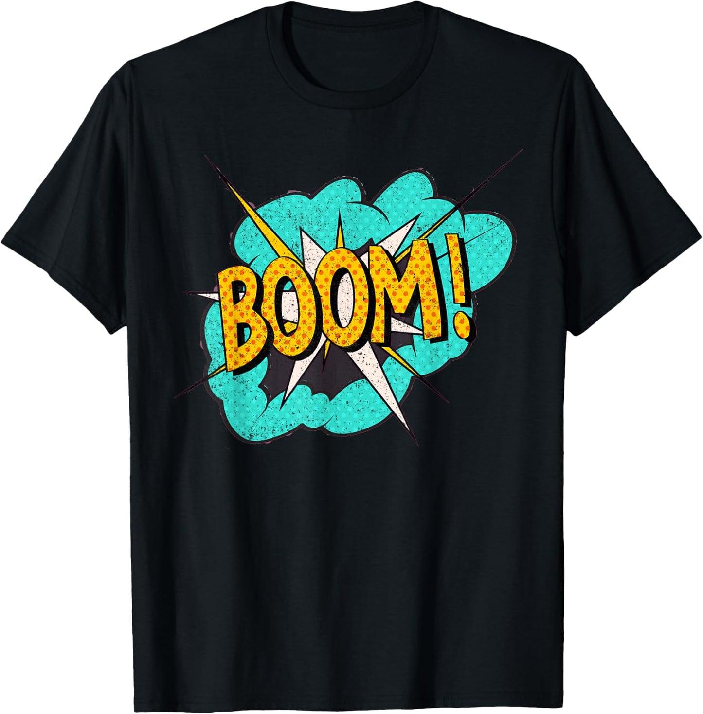 Comic Book Sound Effect: Boom! Action Bubble T-Shirt - T-Shirt | Black