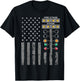 American Flag Drag Racing Strip Tree Light for Dragster T-Shirt - T-Shirt | Black