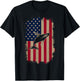 American US Flag Humpback Whale T-Shirt - T-Shirt | Black
