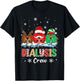 Dialysis Crew Christmas Lights Dialysis Nurse Xmas T-Shirt - T-Shirt | Black