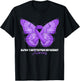 Alpha-1 Antitrypsin Deficiency Awareness Month Purple Ribbon T-Shirt - T-Shirt | Black